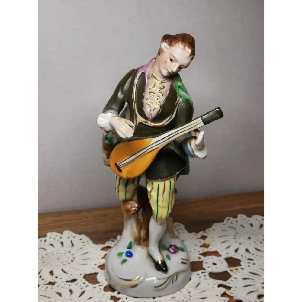 Vintage Orion China Made‎ in Occupied Japan Mandolin Players Male/Female